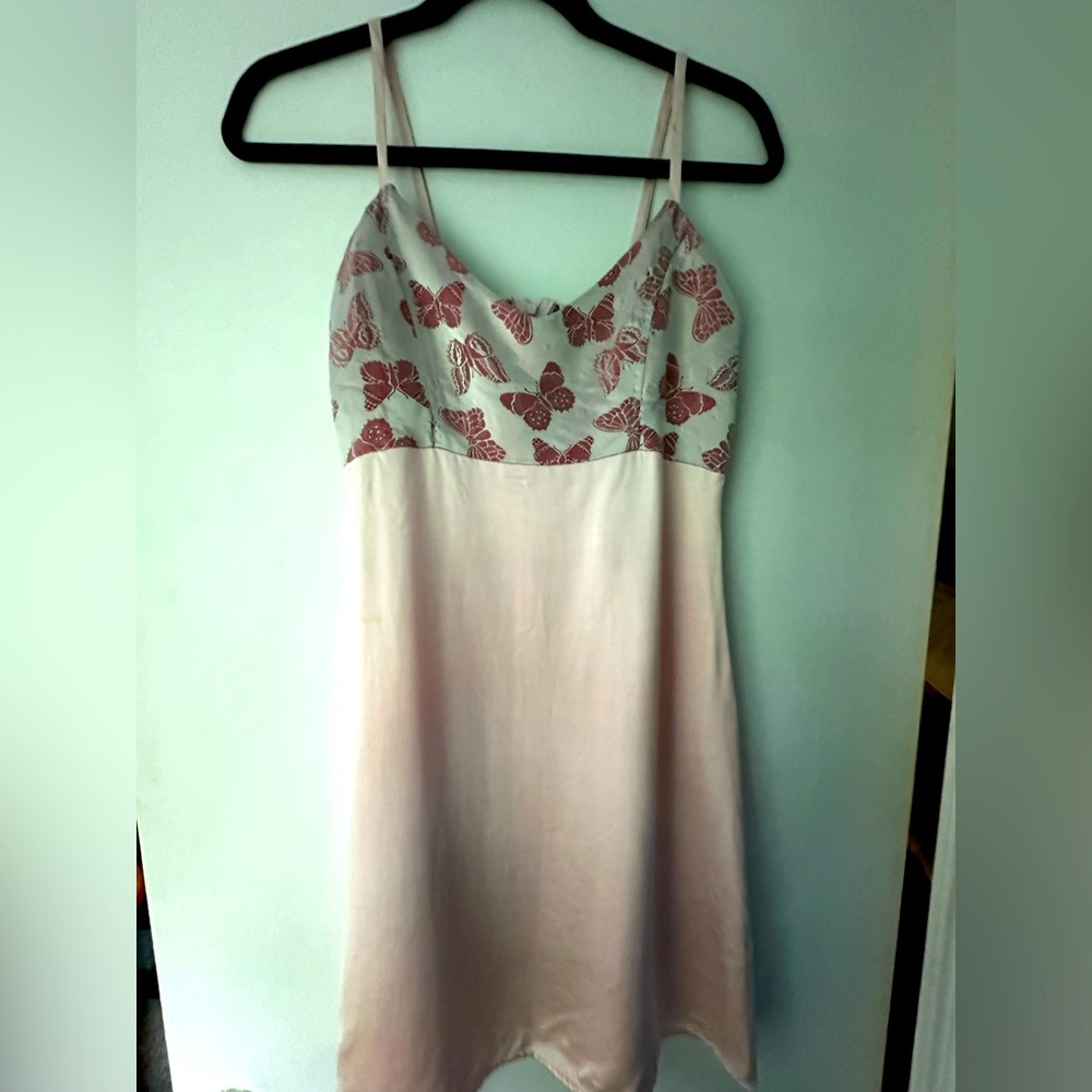 Vintage y2k pink butterfly dress